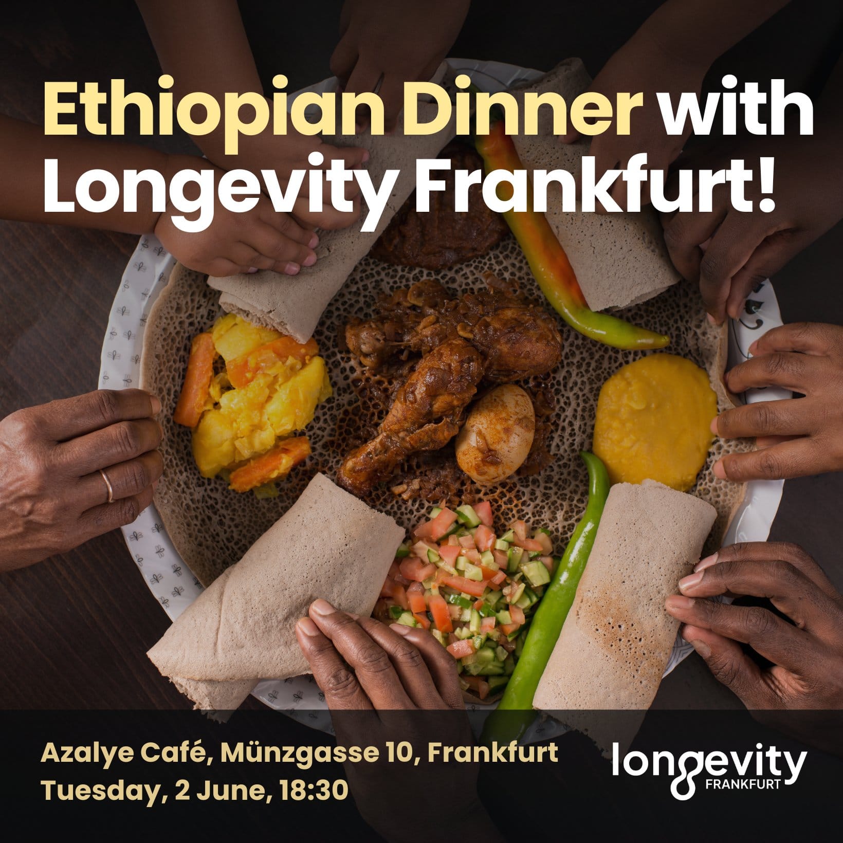 Ethiopian Dinner with Longevity Frankfurt!