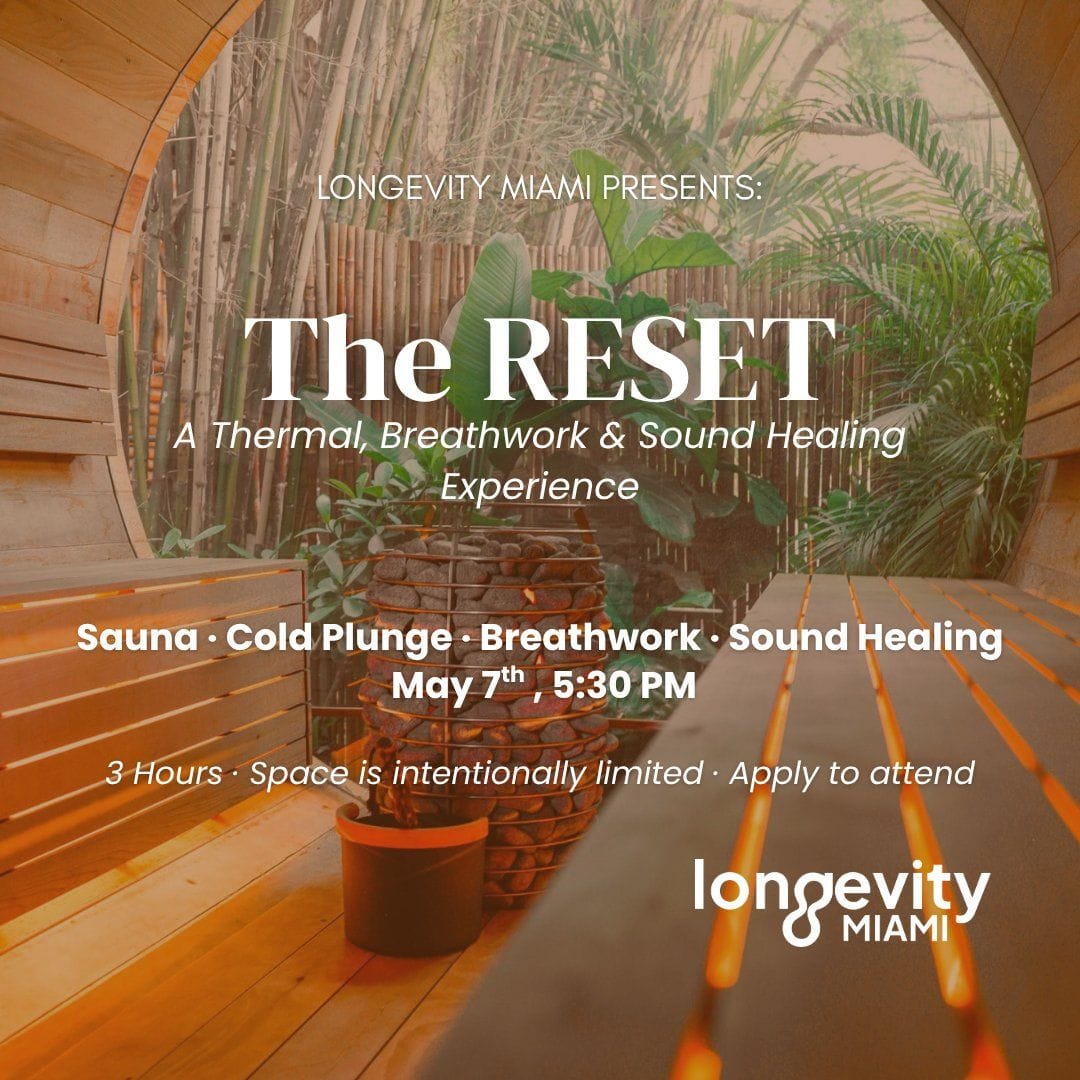 The RESET - Sauna · Cold Plunge · Breathwork · Sound Healing